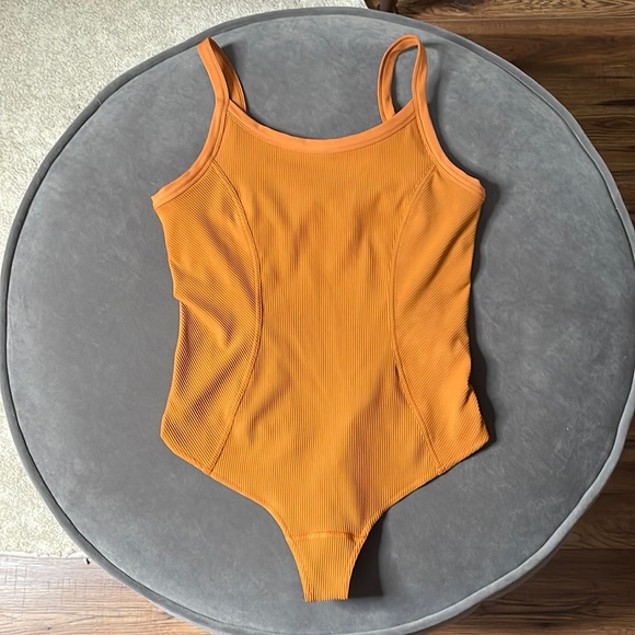 lululemon athletica Tops - Lululemon Ribbed Bodysuit - Butternut Brown